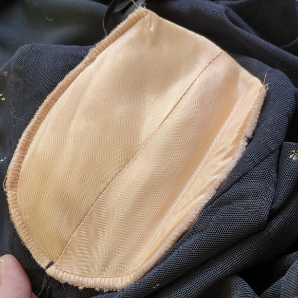 Tadashi Vintage Studded Illusion Dress, Fit & Flare Silhouette - Picture 13 of 13